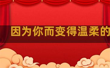 因为你而变得温柔的句子
